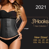 Ann Chery 2021 3 Row Deluxe Black Latex Waist Trainer Cincher – No Straps