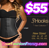 Ann Chery 2021 3 Row Deluxe Black Latex Waist Trainer Cincher – No Straps
